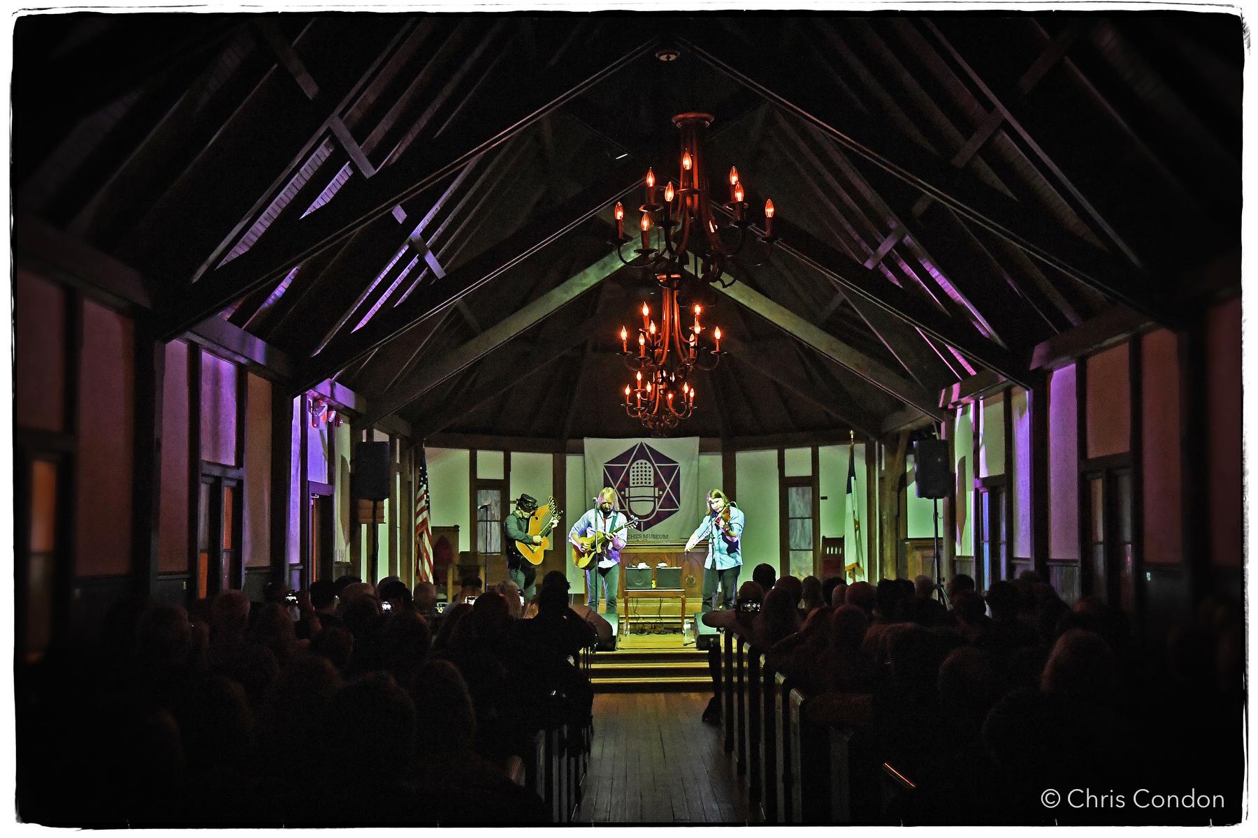 Tim and Myles Thompson performing