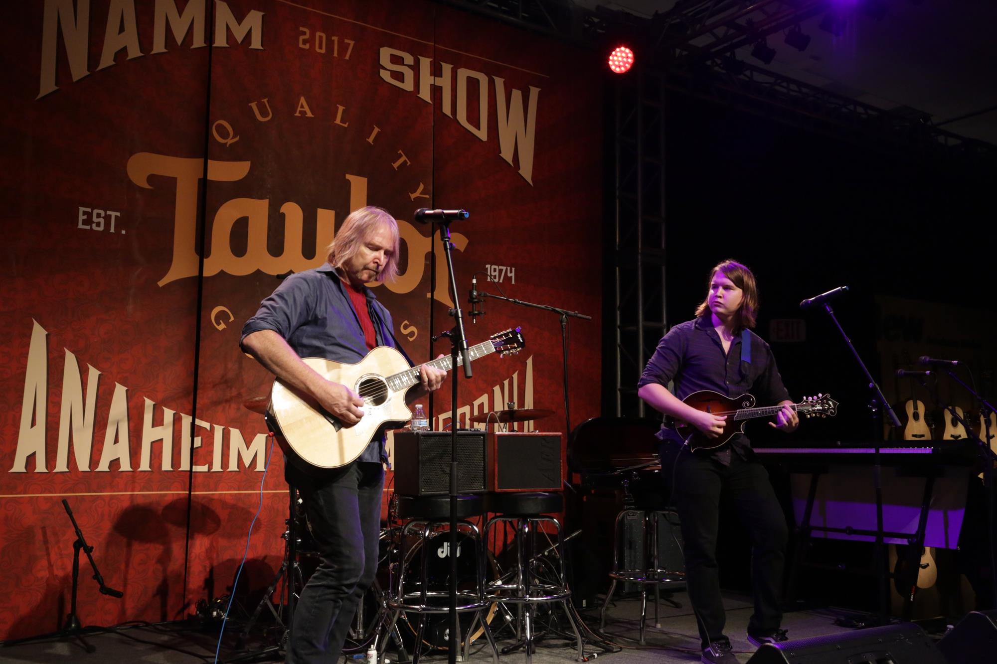 Tim and Myles at Winter NAMM